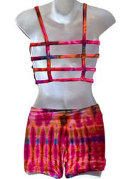 Tie-Dye Stretchy Crop Top