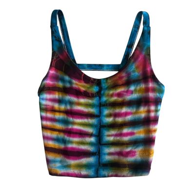 Tie-Dye Stretchy Crop Top