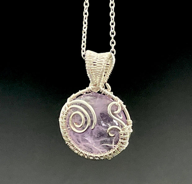 Amethyst Wire Wrap Pendant
