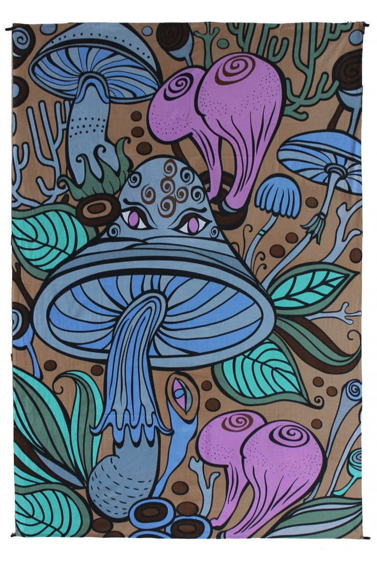 Psychedelic Mushroom Tapestry Wall Hanging 60x90